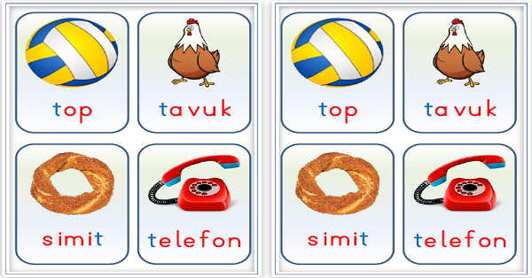 1. Sınıf İlk Okuma Yazma Harf Sezdirme Kartları T-t Sesi