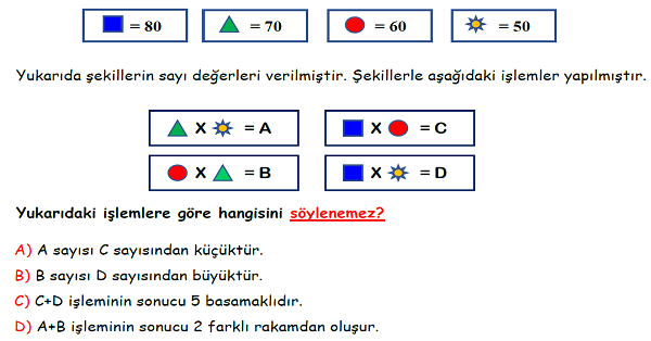 4. Sınıf Matematik Çarpma İşlemi Yeni Nesil Sorular-2