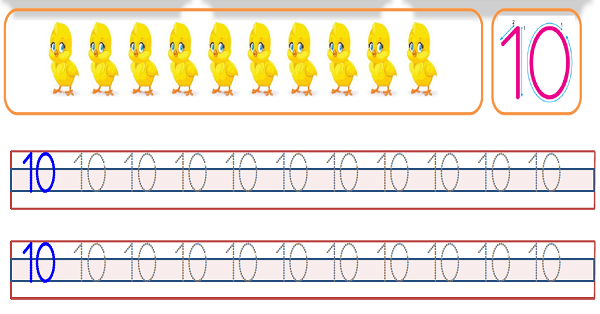 1. Sınıf Matematik Rakamlar 10-15 Rakamlarının Yazımı