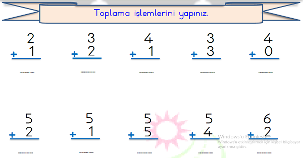 1. Sınıf Matematik Toplama İşlemi-6