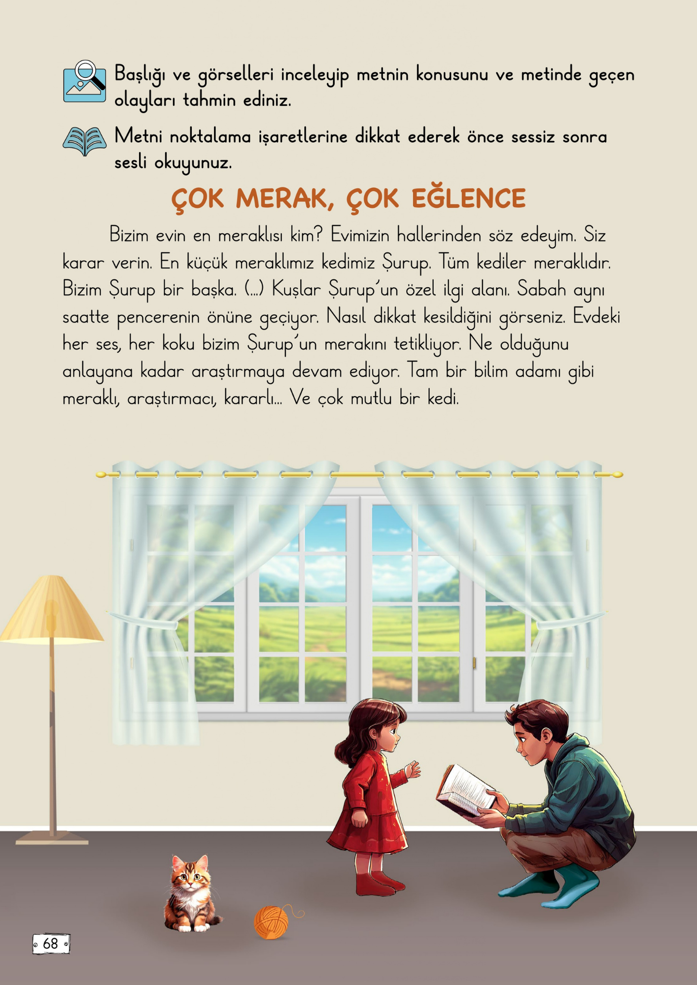 2. Sınıf Türkçe Meb Yayınları Çok Merak, Çok Eğlence Metni Etkinlik Cevapları