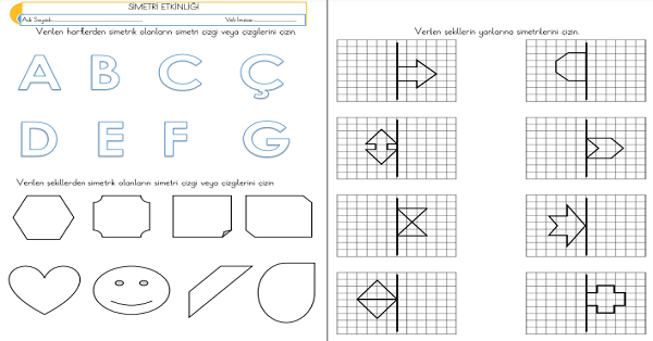 2. Sınıf - Matematik Simetri Etkinliği-4