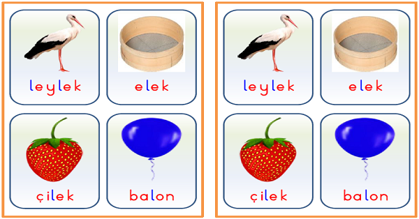 1. Sınıf İlk Okuma Yazma Harf Sezdirme Kartları L-l Sesi