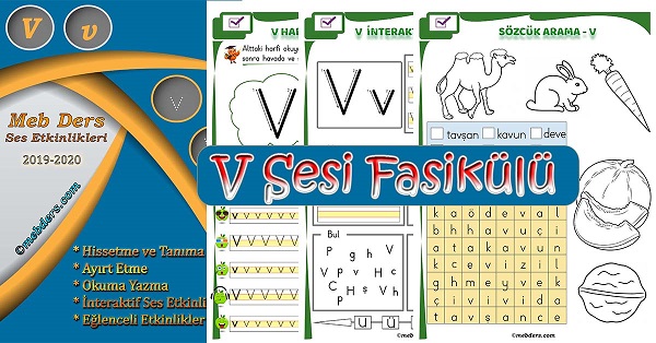 1. Sınıf İlkokuma V Sesi Fasikülü