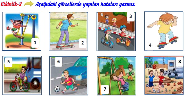 3. Sınıf Hayat Bilgisi Oyun Oynarken Güvenliğimize Dikkat Edelim Etkinliği
