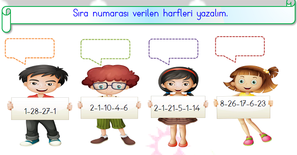 1. Sınıf Türkçe Alfabe Etkinliği-2