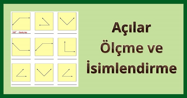 Açı Ölçme ve İsimlendirme Etkinliği 8