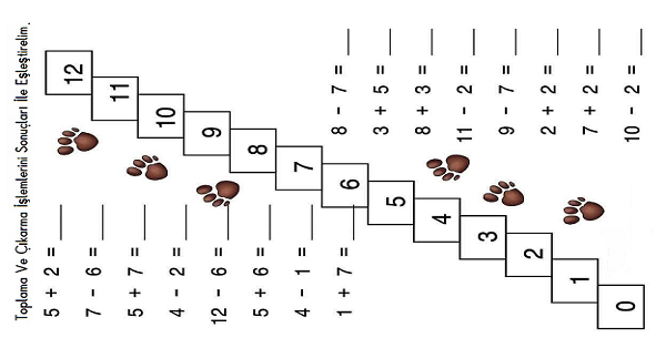 1. Sınıf Matematik Toplama ve Çıkarma İşlemleri 16
