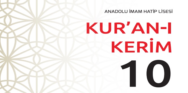 2023-2024 Eğitim Öğretim Yılı 10. Sınıf  Kur’an-ı Kerim Ders Kitabı-Meb Yayınları