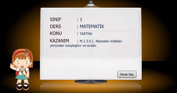 1. Sınıf Matematik Tartma Sunusu