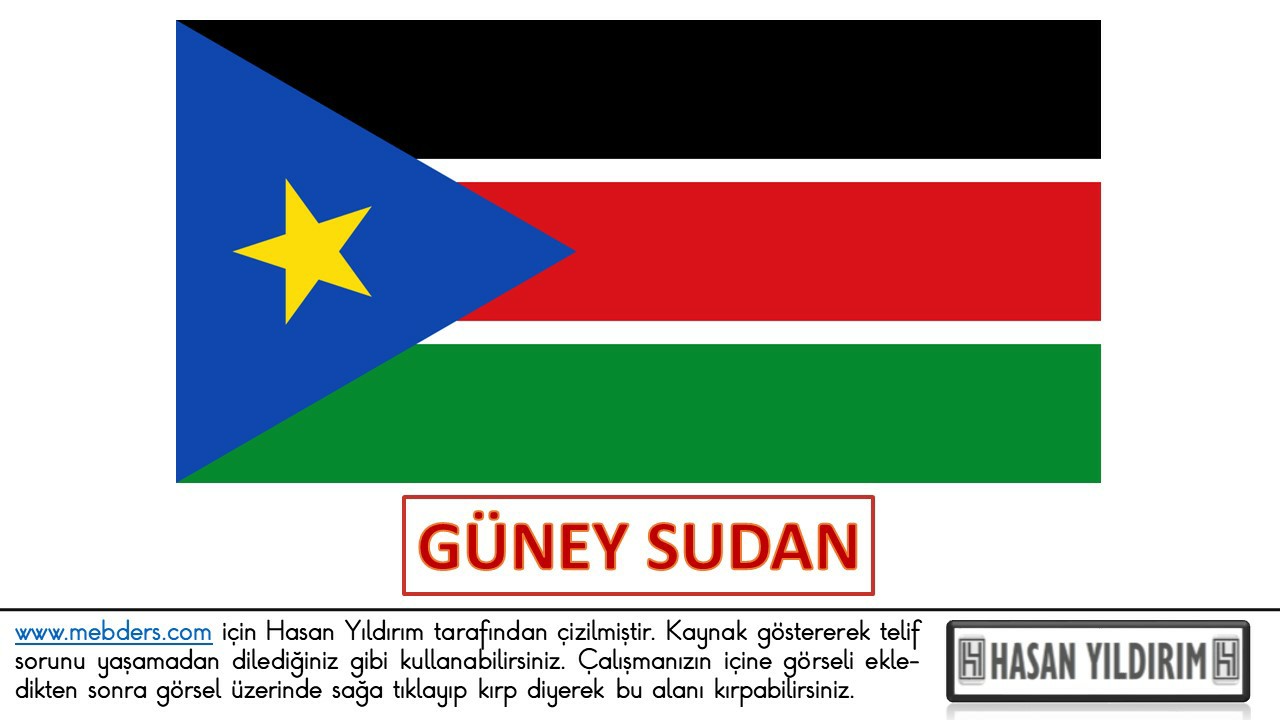 Güney Sudan Bayrağı PNG