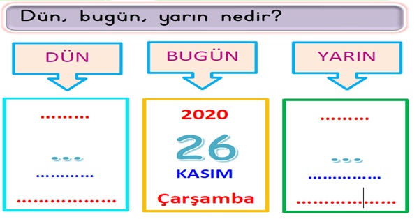 2. Sınıf Matematik Zamanı Ölçme (Gün- Ay) Etkinliği-9