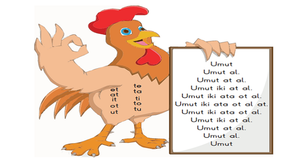 1. Sınıf İlk Okuma Yazma (T-t Sesi) Hızlı Oku-Boya Etkinliği