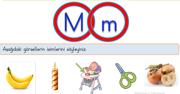 1. Sınıf İlk Okuma Yazma (M-m) Sesi Tüm Etkinlikler