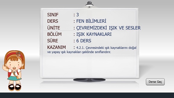 3. Sınıf Fen Bilimleri Işık Kaynakları Sunusu