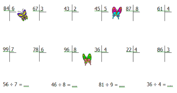 3. Sınıf Matematik Karışık Alıştırmalar (Dört İşlem) Etkinliği