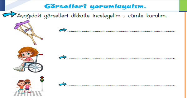 1. Sınıf Türkçe Görselleri Yorumlama Etkinliği-1