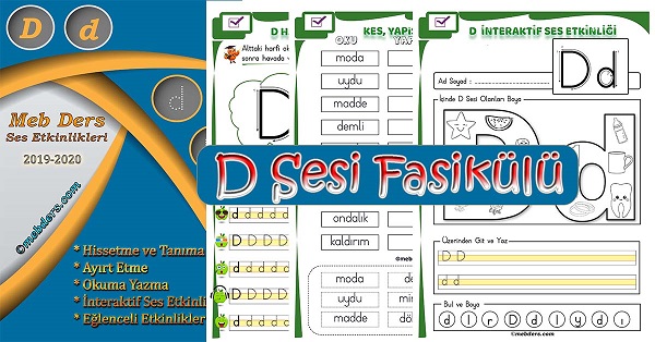 1. Sınıf İlkokuma D Sesi Fasikülü