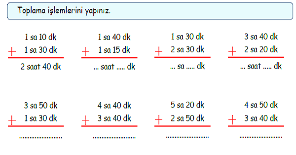 4. Sınıf Matematik Zamanı Ölçme-2