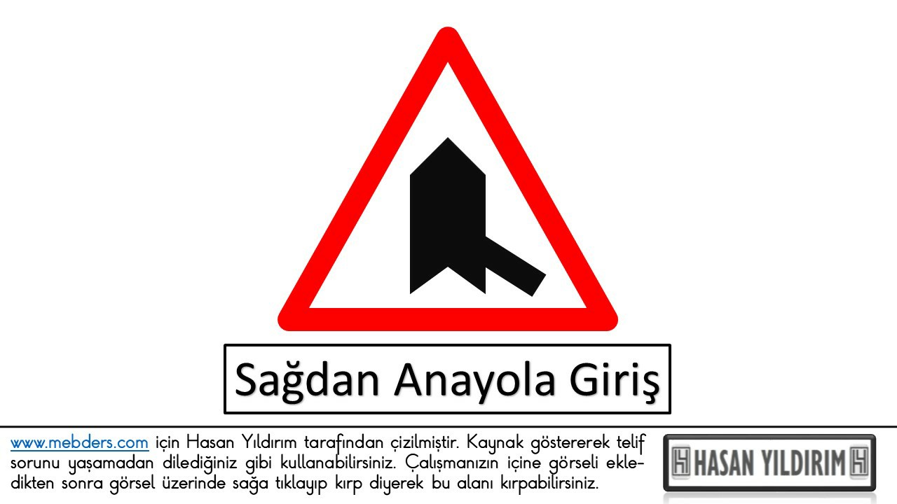 Sağdan Anayola Giriş PNG