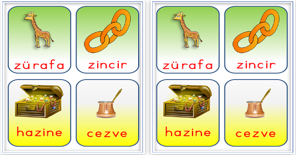 1. Sınıf İlk Okuma Yazma Harf Sezdirme Kartları Z-z Sesi