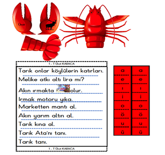 1. Sınıf İlk Okuma Yazma I Sesi Istakoz Katla Oku Etkinliği