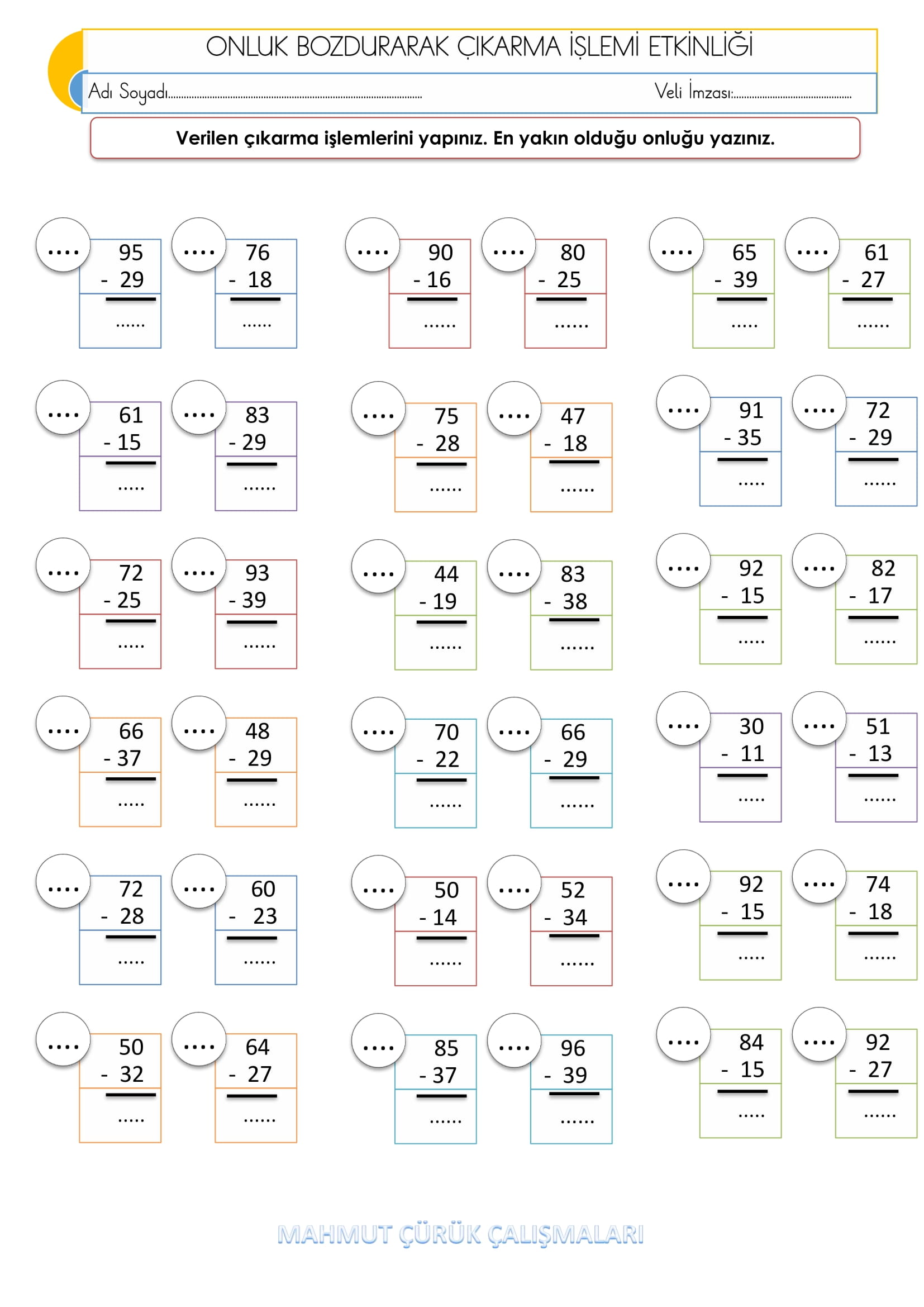 2. Sınıf - Matematik - Onluk Bozdurarak Çıkarma İşlemleri - 3