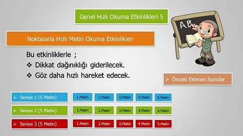 Genel Hızlı Okuma Etkinlikleri Sunusu 5