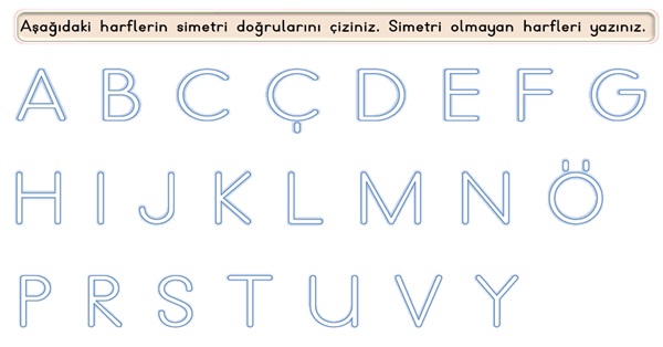 2. Sınıf Matematik Simetri Etkinliği-2