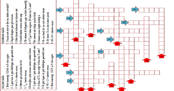 3. Sınıf Matematik Çengel Bulmaca Etkinliği-5