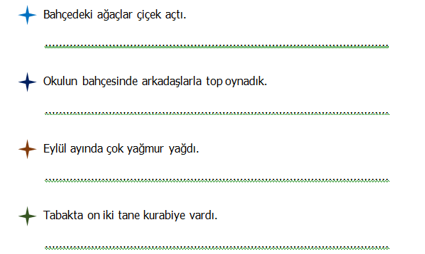 3. Sınıf Türkçe Olumlu ve Olumsuz Cümleler Etkinliği 1