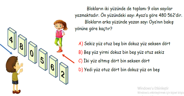 4. Sınıf Matematik Doğal Sayılar Yeni Nesil Sorular-2