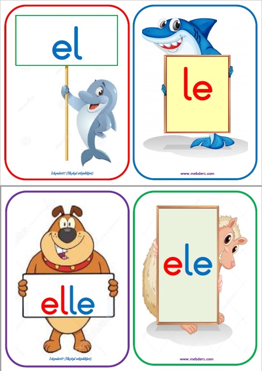 1. Sınıf ELAKİN Sesleri Hece Kelime Pano Çalışması (20 Sayfa)