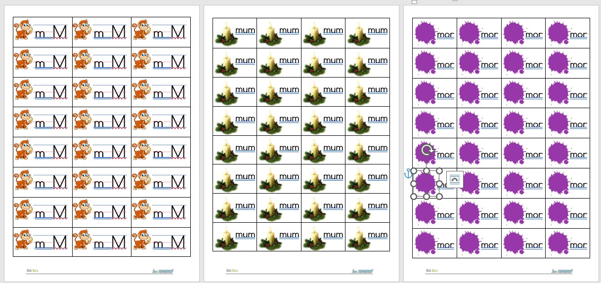 1. Sınıf İlk Okuma Yazma M-m Sesi Defter Çalışması