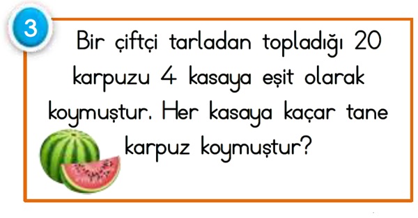 2. Sınıf Matematik Bölme İşlemi-Problemler-2