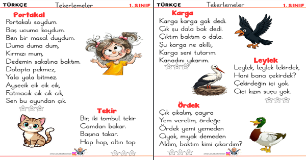 Tekerlemeler (16 Sayfa)