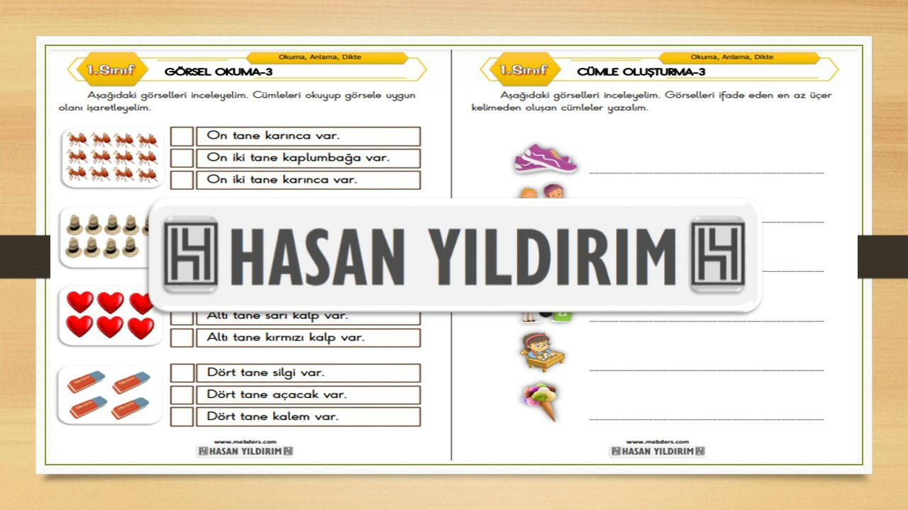 1. Sınıf Türkçe Görsel Okuma ve Cümle Oluşturma-3