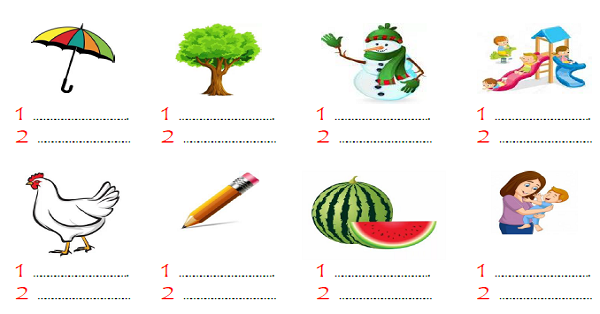 1. Sınıf Türkçe Sözcükte Çağrışım Yapan Kelimeler-1