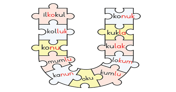 1. Sınıf İlk Okuma Yazma (U-u Sesi) Yapboz Etkinliği