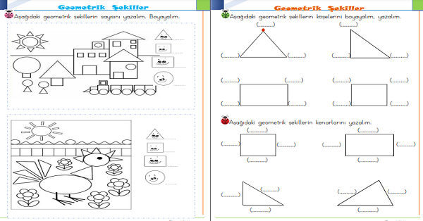 1. Sınıf Matematik Geometrik Şekiller 5