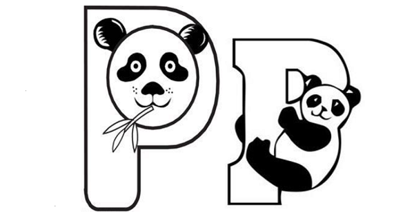 1. Sınıf İlk Okuma Yazma (P-p Sesi) Hissettirme Panda Boyama Etkinliği