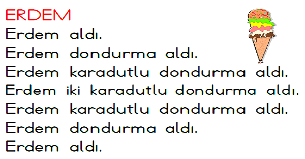 1. Sınıf İlk Okuma Yazma (D-d Sesi) Metinleri