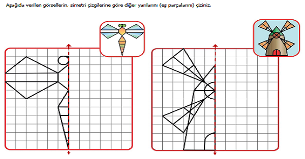 4. Sınıf Matematik Simetri Etkinliği 6 (8 GÖRSEL)