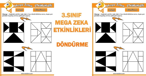 3. Sınıf Mega Zeka Etkinliği - Döndürme