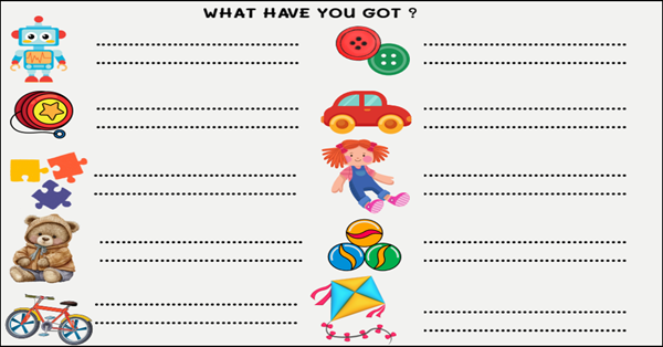 3. Sınıf 5.Ünite Toys And Games Alıştırma Kağıdı