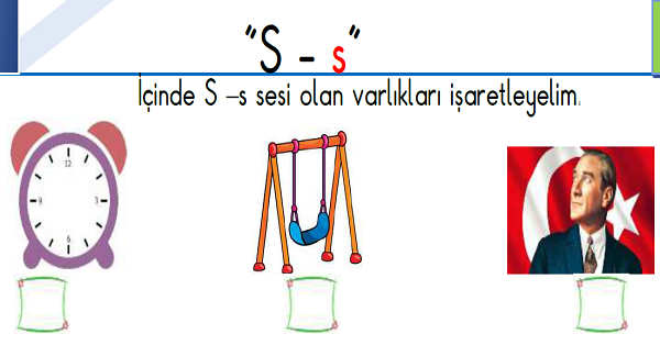 1. Sınıf İlk Okuma Yazma (S-s Sesi) Fasikülü