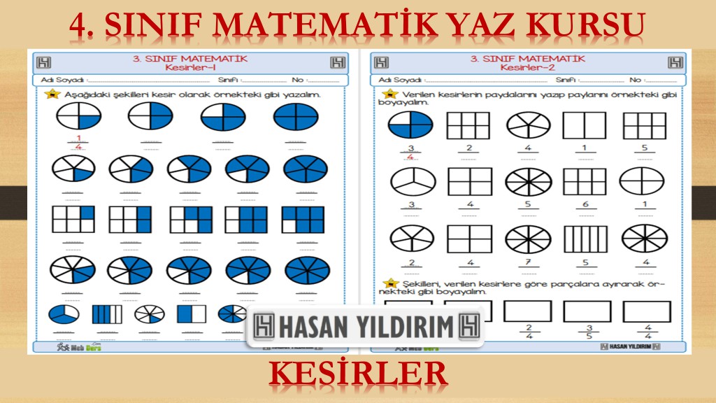 4. Sınıf Matematik Yaz Kursu - Kesirler (3. Sınıf Tekrarı)