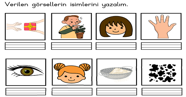 1. Sınıf İlk Okuma Yazma (A-a Sesi) Görsel Dikte Çalışması