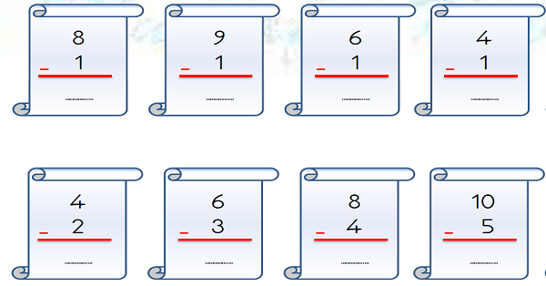 1. Sınıf Matematik Çıkarma İşlemi-4