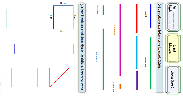3. Sınıf Matematik Uzunluk Ölçme-3